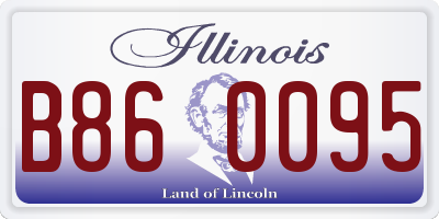 IL license plate B860095