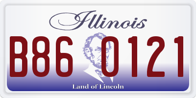 IL license plate B860121