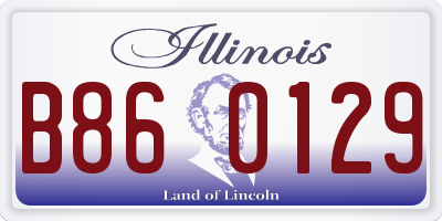 IL license plate B860129