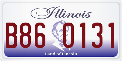 IL license plate B860131