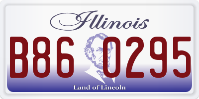 IL license plate B860295