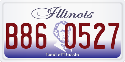 IL license plate B860527