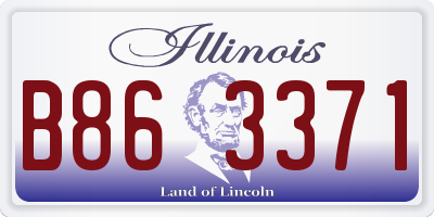IL license plate B863371