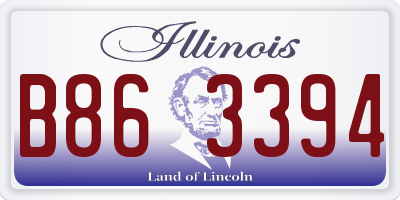 IL license plate B863394