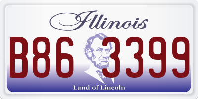 IL license plate B863399