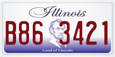IL license plate B863421