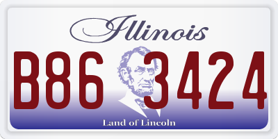 IL license plate B863424