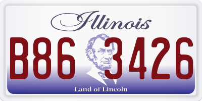 IL license plate B863426