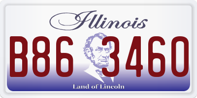 IL license plate B863460