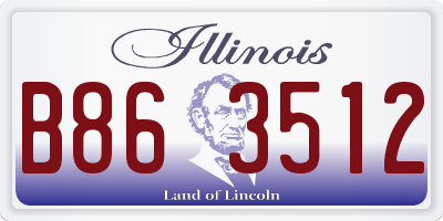 IL license plate B863512