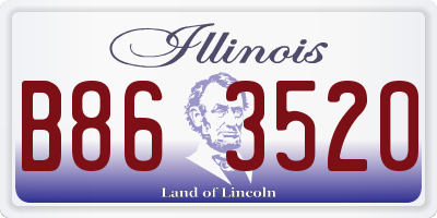 IL license plate B863520