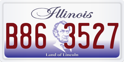 IL license plate B863527