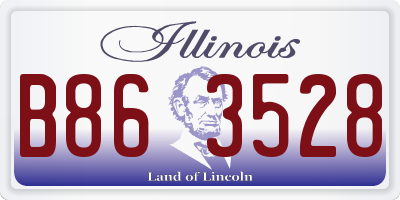 IL license plate B863528