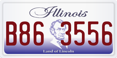 IL license plate B863556