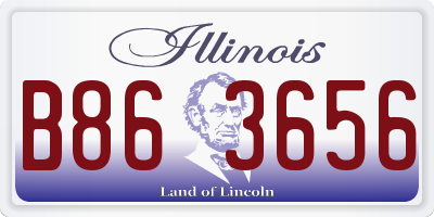 IL license plate B863656