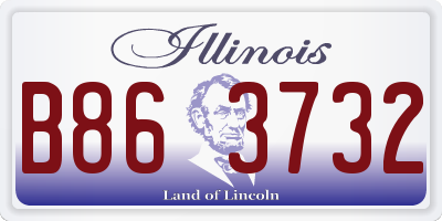 IL license plate B863732