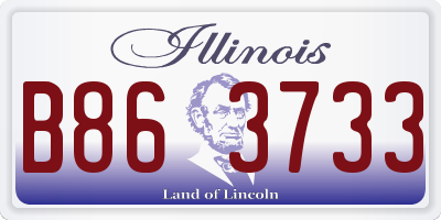 IL license plate B863733