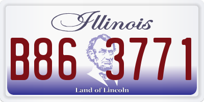 IL license plate B863771