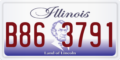 IL license plate B863791