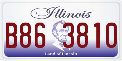 IL license plate B863810