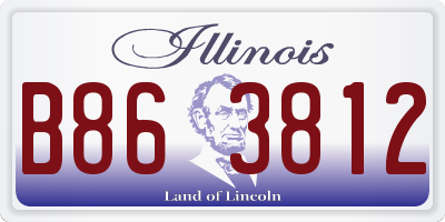 IL license plate B863812