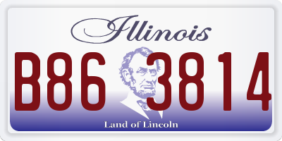 IL license plate B863814