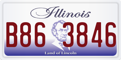 IL license plate B863846