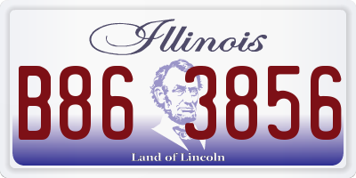 IL license plate B863856