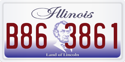 IL license plate B863861