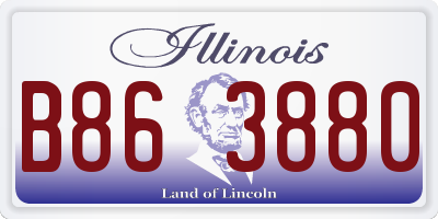 IL license plate B863880