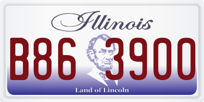 IL license plate B863900