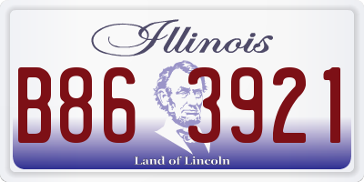 IL license plate B863921