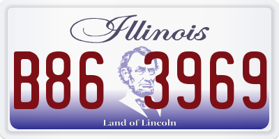 IL license plate B863969