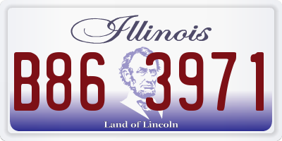 IL license plate B863971