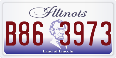 IL license plate B863973