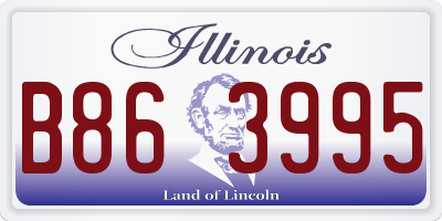 IL license plate B863995