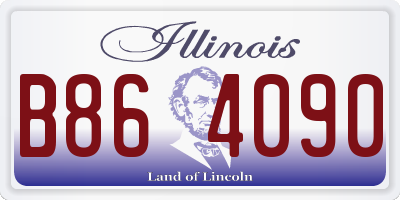 IL license plate B864090