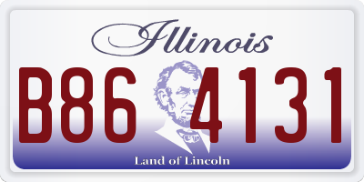 IL license plate B864131