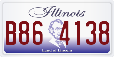 IL license plate B864138