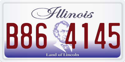 IL license plate B864145