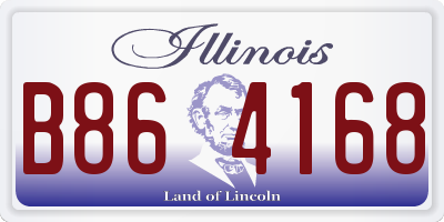 IL license plate B864168