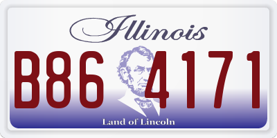 IL license plate B864171