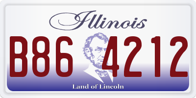 IL license plate B864212