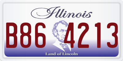 IL license plate B864213