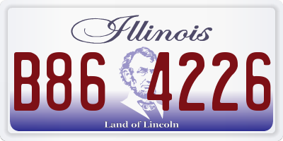 IL license plate B864226