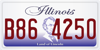 IL license plate B864250