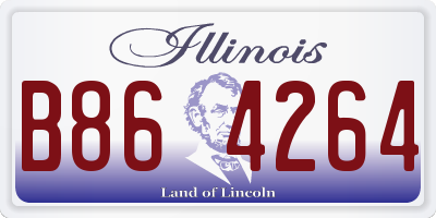 IL license plate B864264