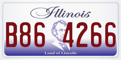 IL license plate B864266