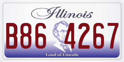 IL license plate B864267