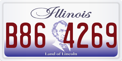 IL license plate B864269